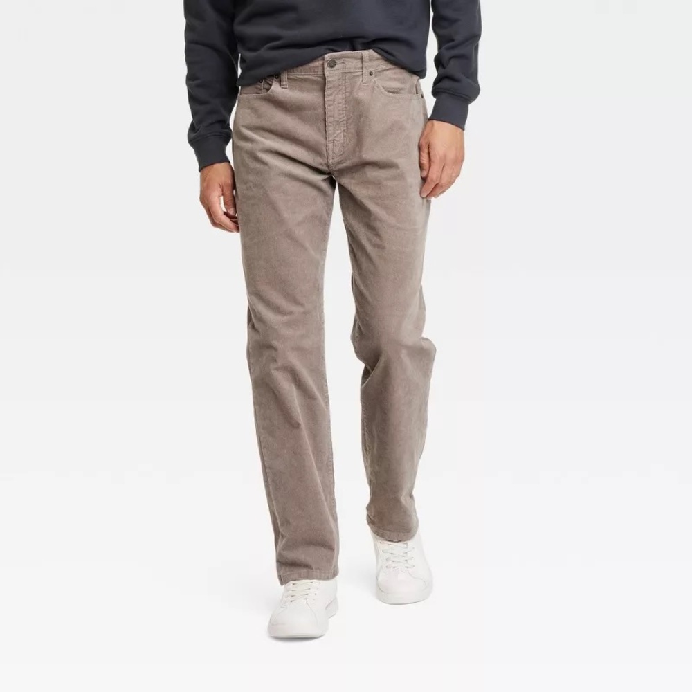 Men's Straight Fit Corduroy 5-Pocket Pants - Goodfellow & Co
